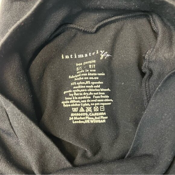 Intimately Free People Rocky Seamless Fitted Turtleneck Black, size XS/S - Picture 9 of 11